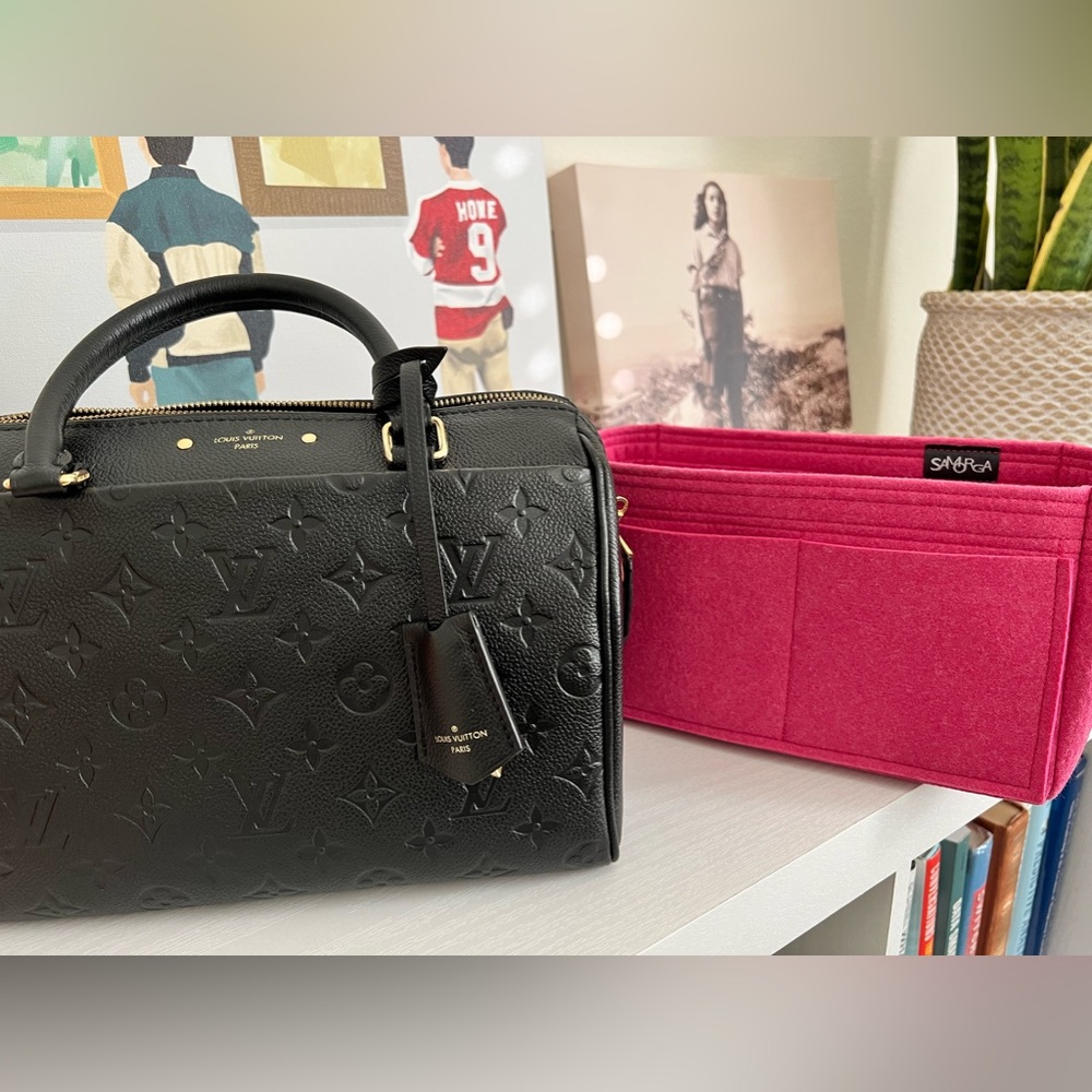 😍SOLD😍 LOUIS VUITTON Speedy 25 Bandouliere Empreinte Black Leather Noir GHW